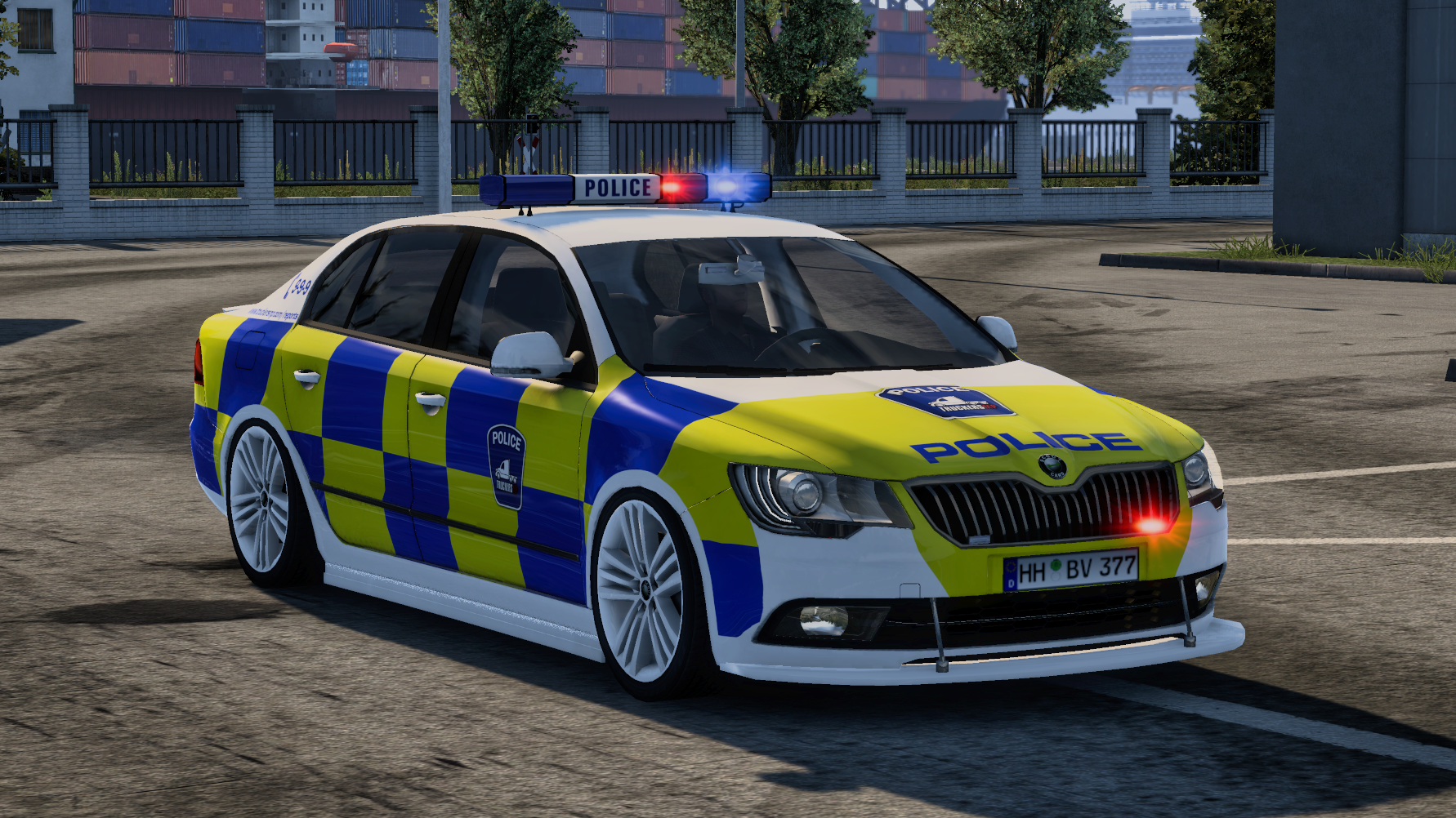 Skoda Police paintjob