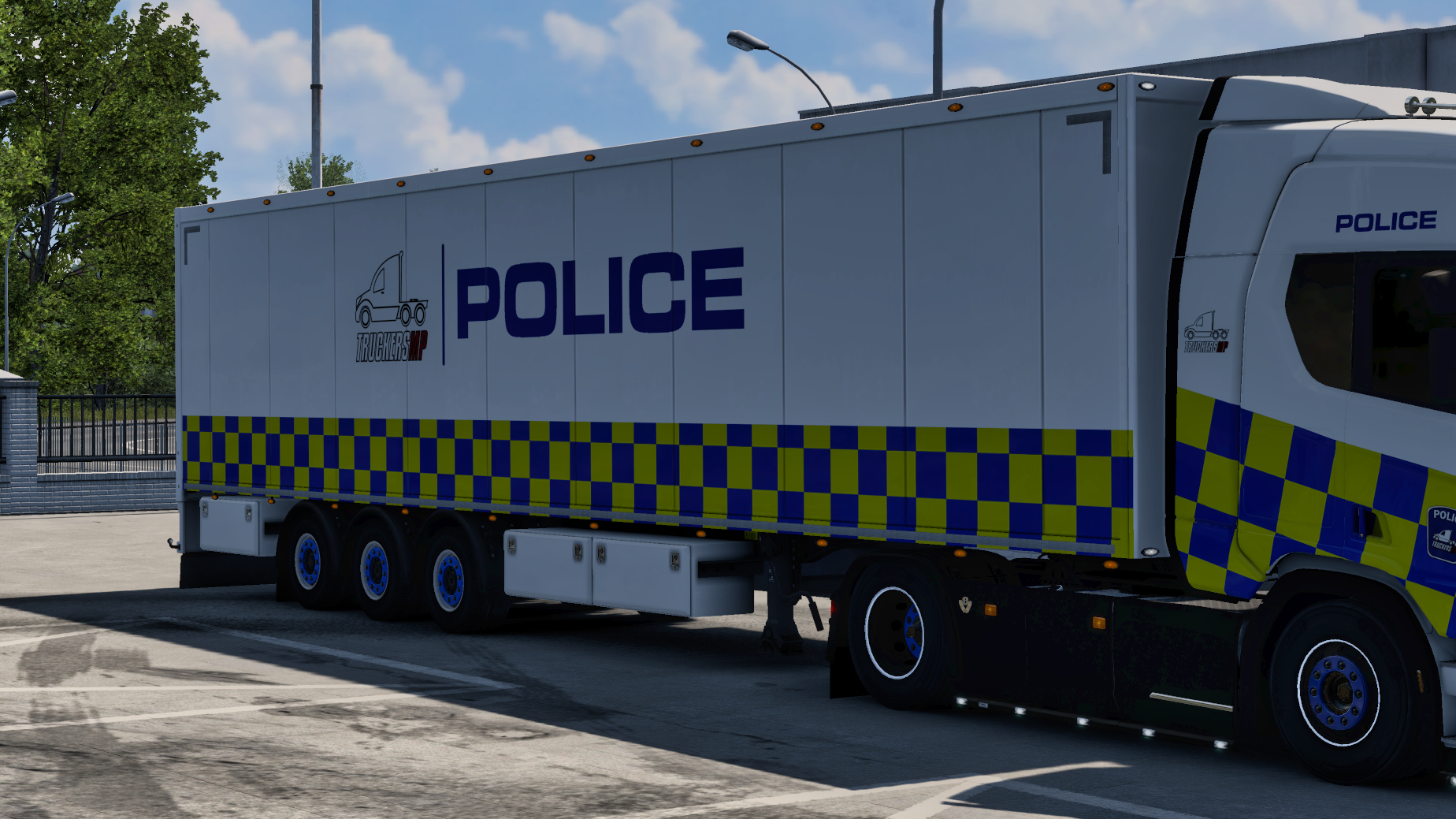 SCS Police Trailer paintjob