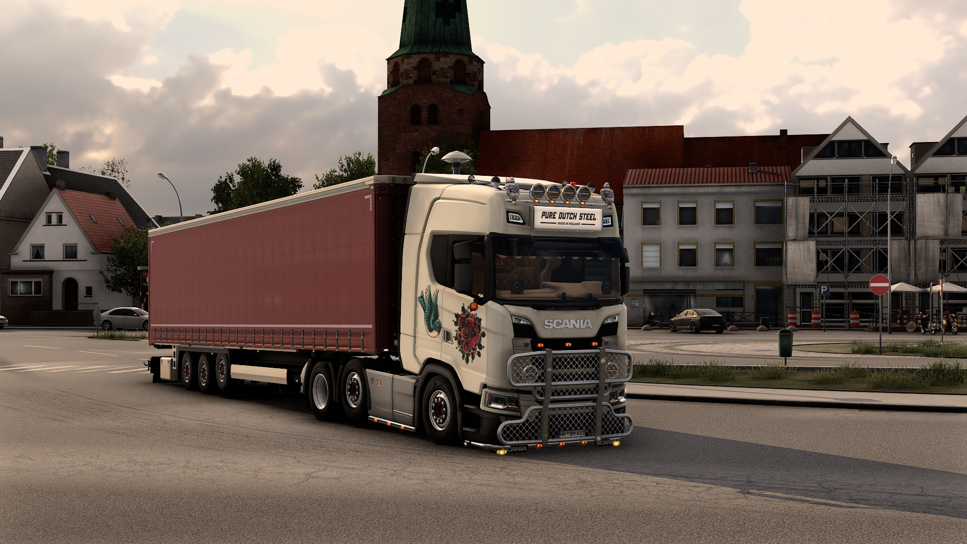Scania S770 6x2 Midlift Rose paintjob