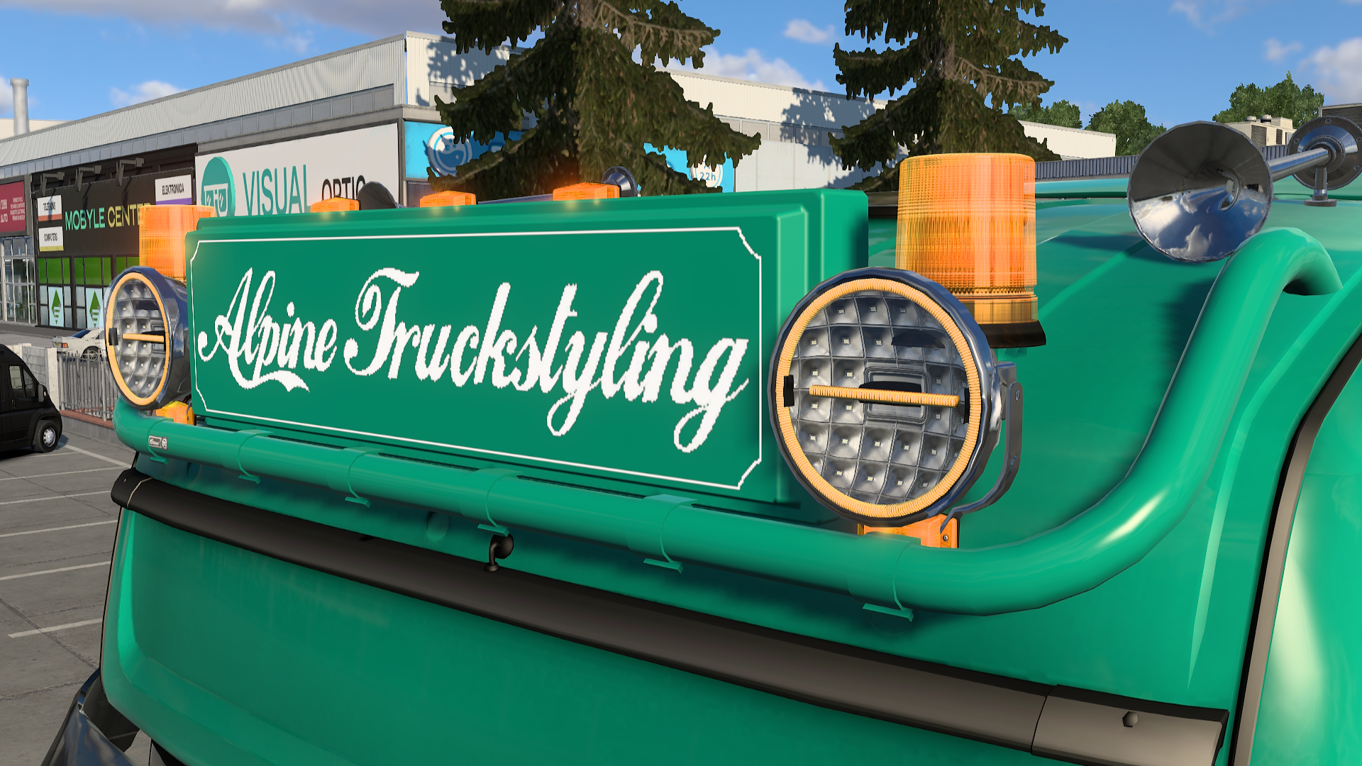 Scania OG Topline/Highline Roof grill + lightbox