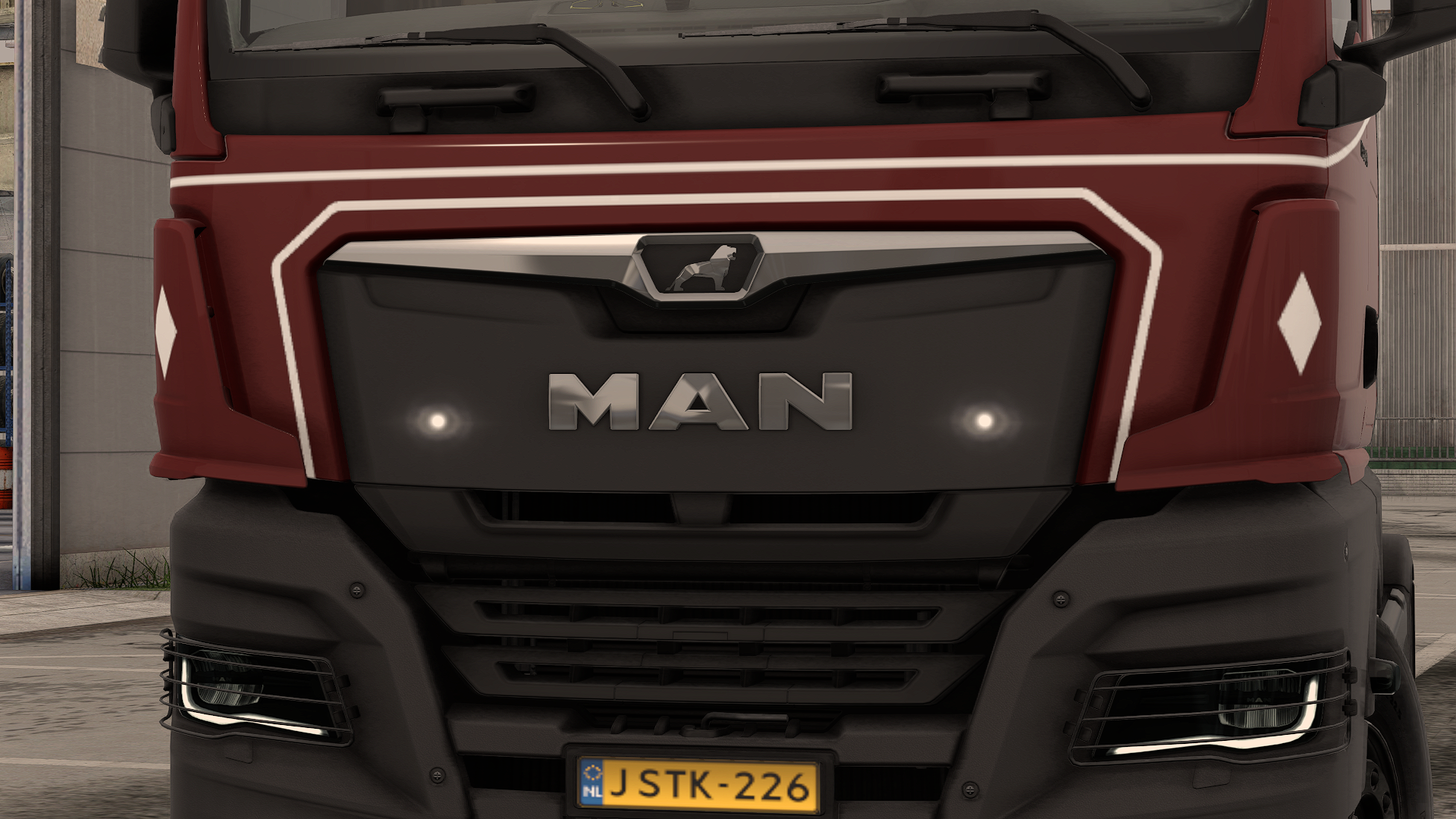 TGX 2020 white grill lights