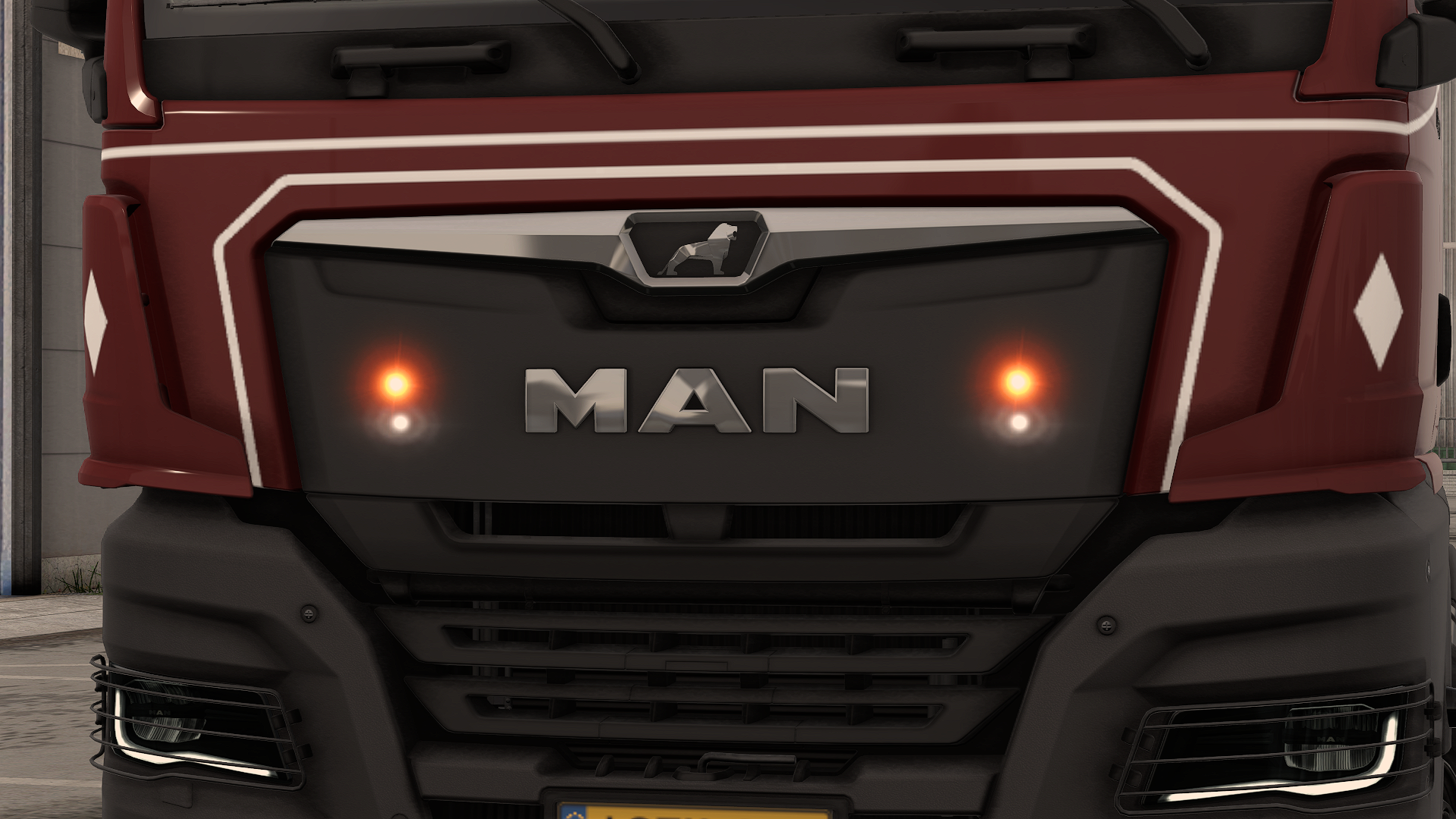 TGX 2020 white grill lights + strobes