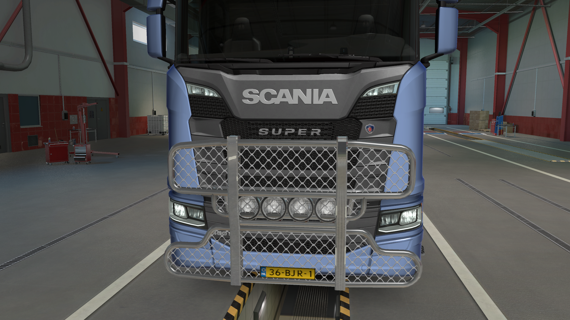 front grill + lights