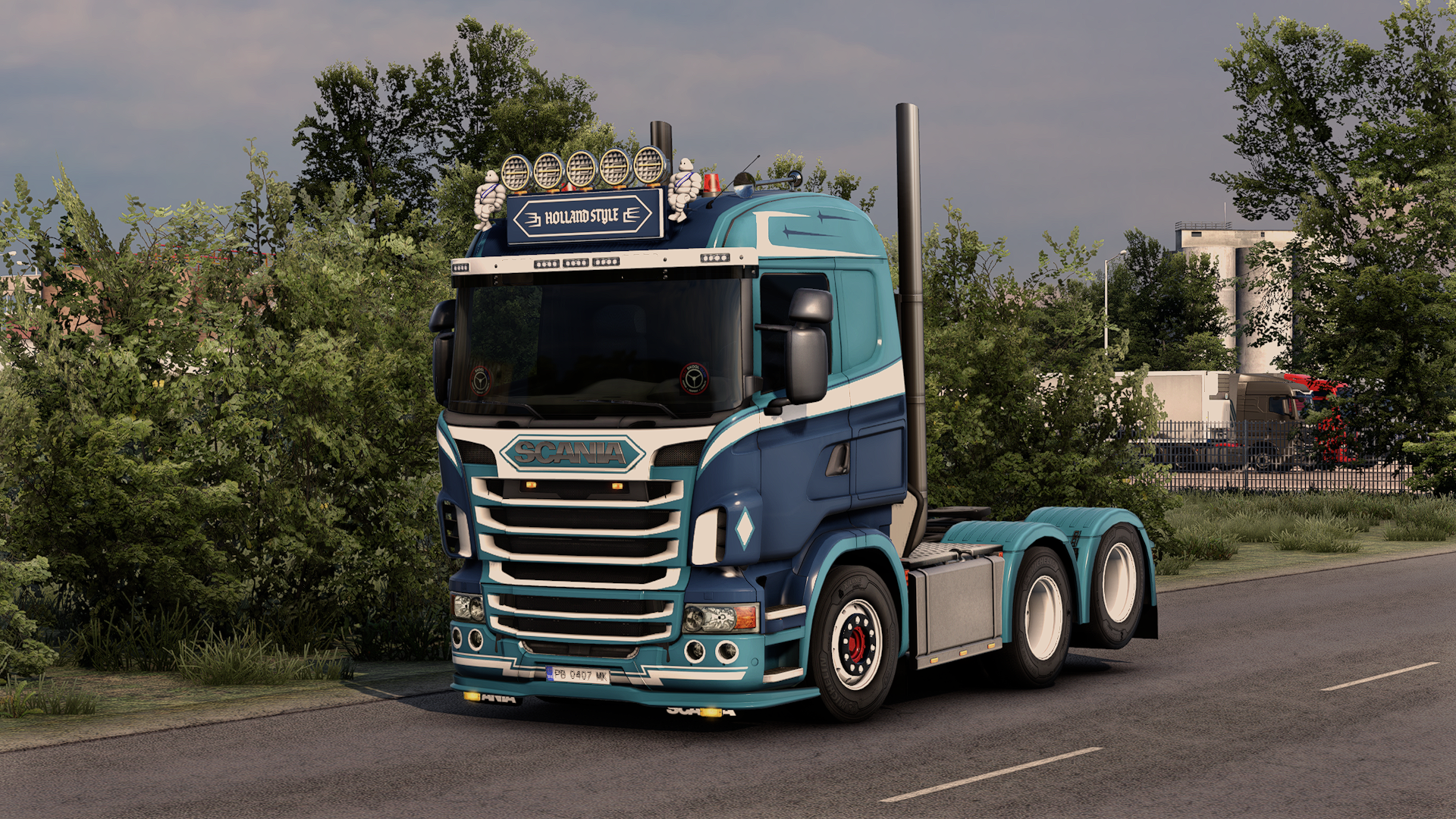 Scania R2009 low roof 6x2 Taglift