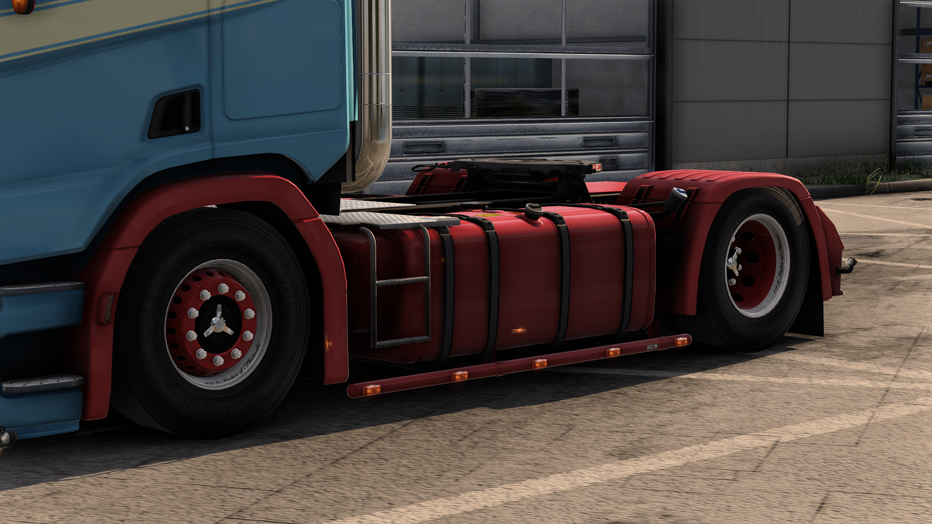 Scania NG 4x2 oldskool Sideskirt set + sidebar